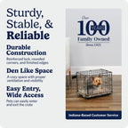 MidWest Homes for Pets 30-Inch iCrate for Medium Breeds, 21-40 lbs, Single Door Folding Dog Crate with Divider Panel, Leak-Proof Tray & Secure Latch, Portable, Durable & Easy to Assemble Gronata