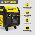 Champion Power Equipment 11,000-Watt Wireless Remote Start Home Backup Portable Inverter Generator with Quiet Technology and Free 3-Year Warranty Gronata