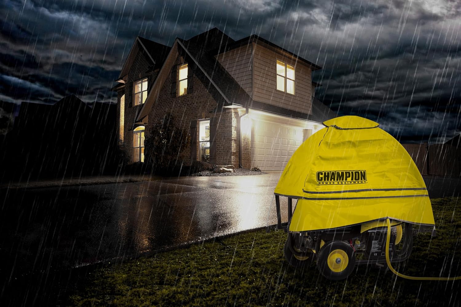Champion Power Equipment 100376 Storm Shield Severe Weather Portable Generator Cover by GenTent for 4000 to 12,500-Starting Watt Generators Gronata