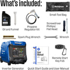 Westinghouse 5000 Peak Watt Super Quiet Dual Fuel Portable Inverter Generator, Remote Electric Start, Gas & Propane Powered, RV Ready, CO Sensor, Parallel Capable Gronata