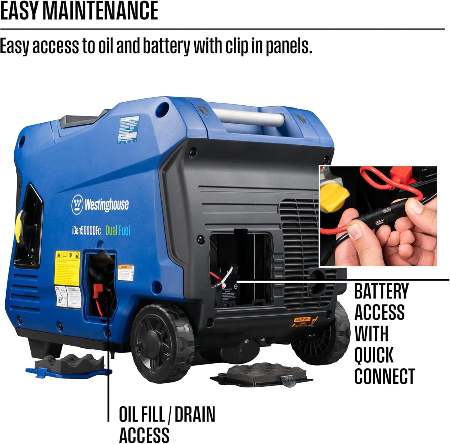 Westinghouse 5000 Peak Watt Super Quiet Dual Fuel Portable Inverter Generator, Remote Electric Start, Gas & Propane Powered, RV Ready, CO Sensor, Parallel Capable Gronata