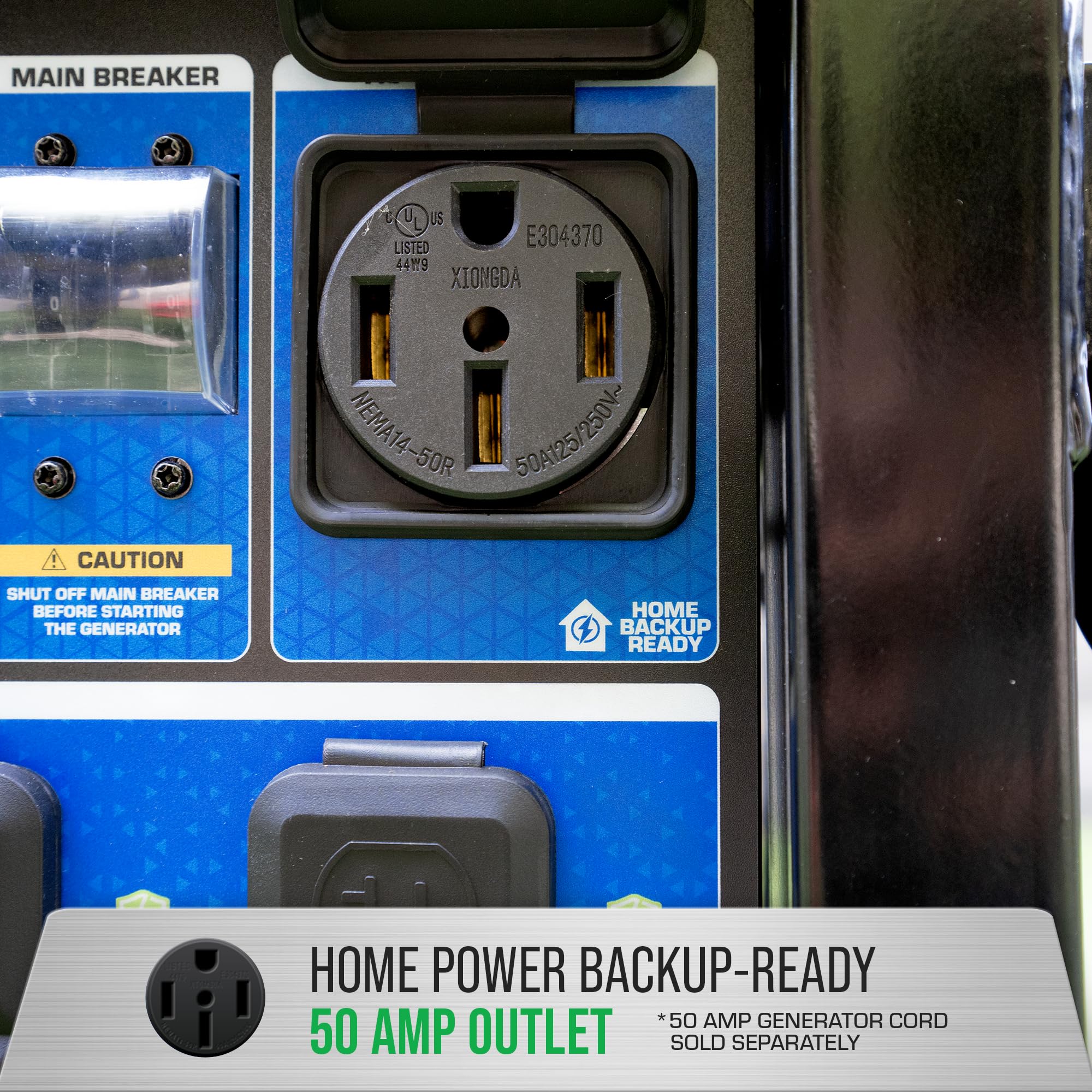 DuroMax XP13000HX 13,000-Watt Dual Fuel Portable Generator - Gas & Propane, Electric Start, Whole Home Power Backup, Transfer Switch Ready, RV & Emergency Ready Gronata