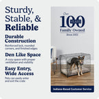MidWest Homes for Pets 30-Inch iCrate for Medium Breeds, 21-40 lbs, Single Door Folding Dog Crate with Divider Panel, Leak-Proof Tray & Secure Latch, Portable, Durable & Easy to Assemble Gronata