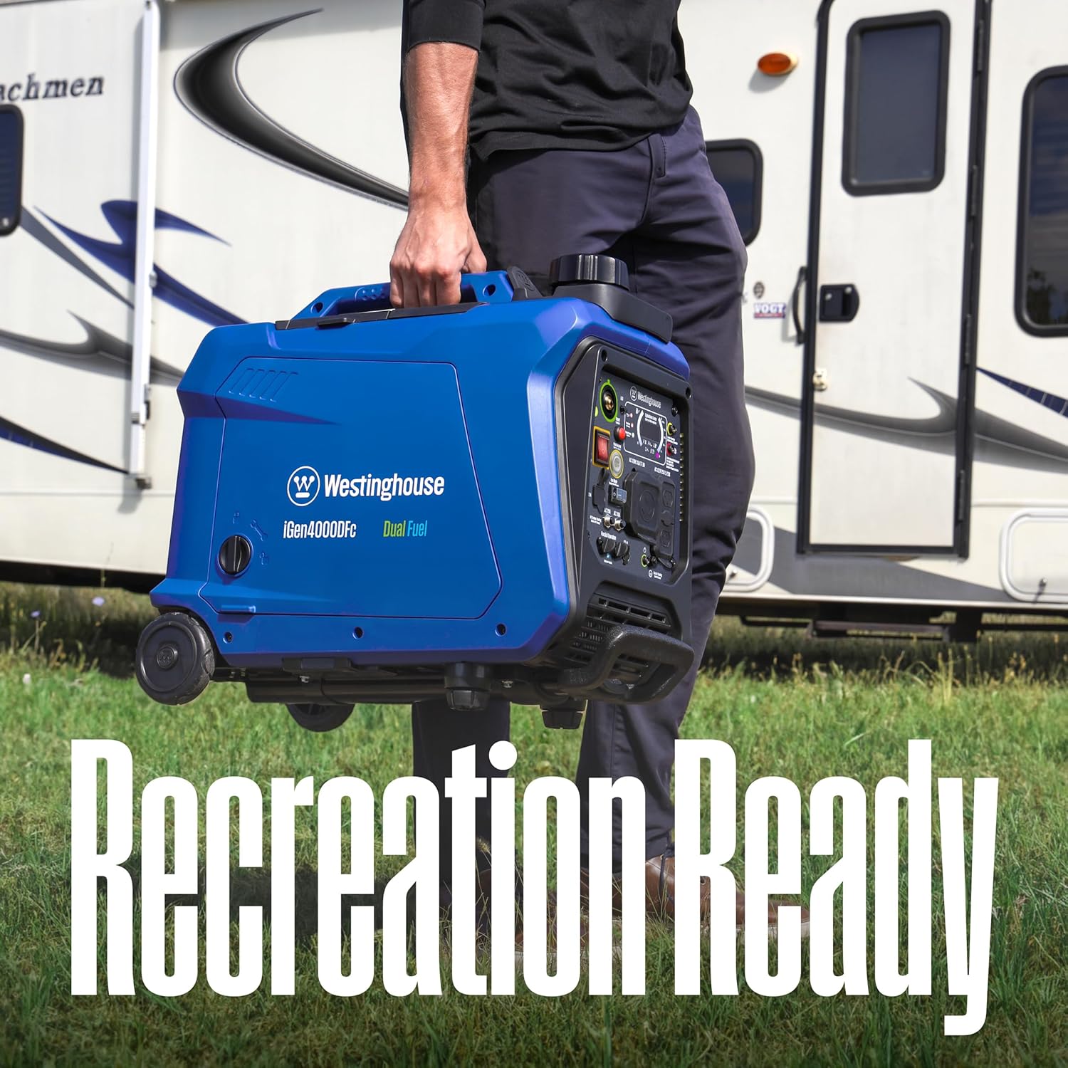 Westinghouse 4000 Peak Watt Super Quiet Dual Fuel Portable Inverter Generator, Remote Electric Start, Gas & Propane Powered, RV Ready, CO Sensor, Parallel Capable Gronata