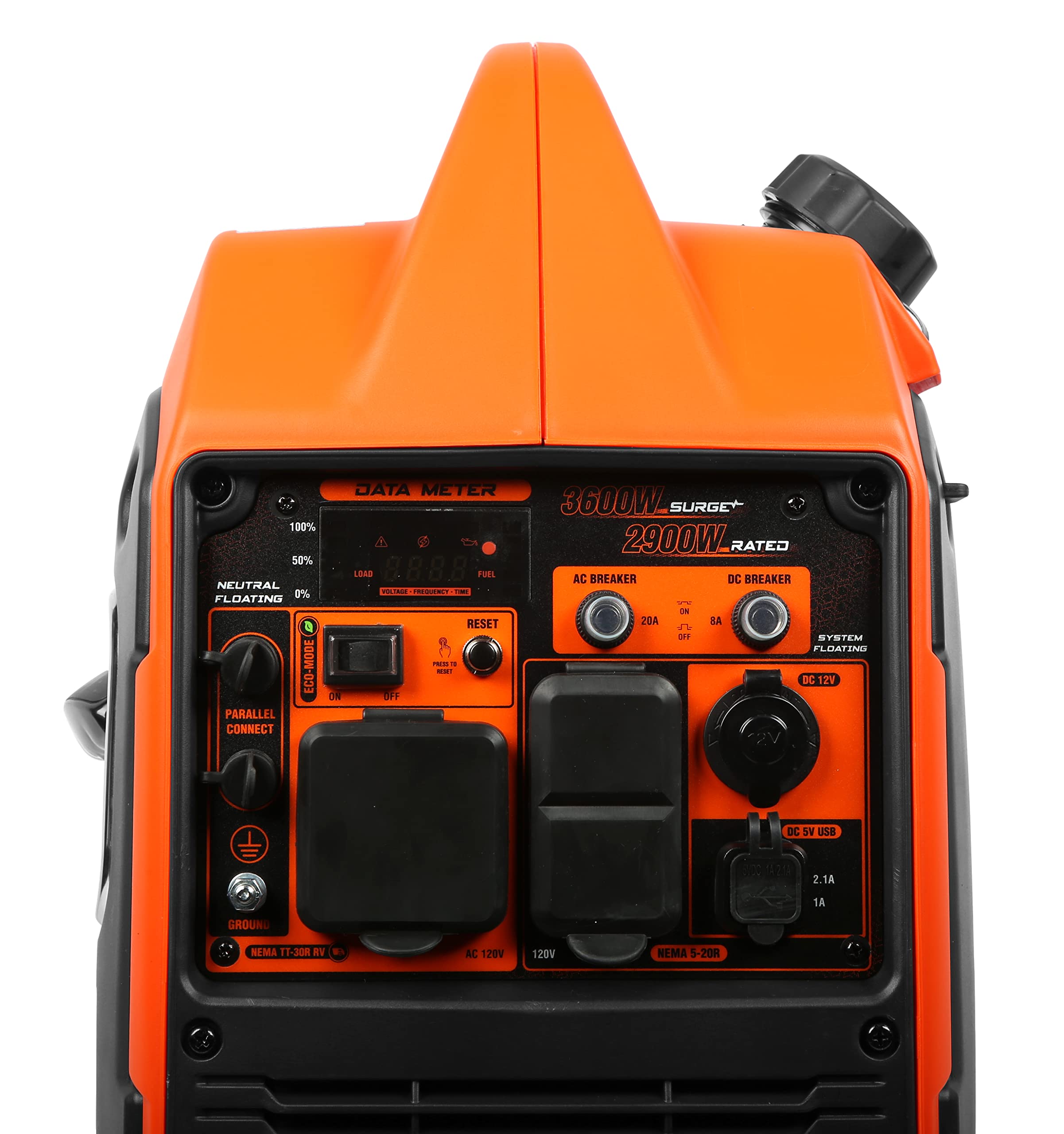 WEN Quiet and Lightweight 3600-Watt Dual Fuel RV-Ready Portable Inverter Generator with Fuel Shut Off and CO Watchdog (DF360iX) Gronata
