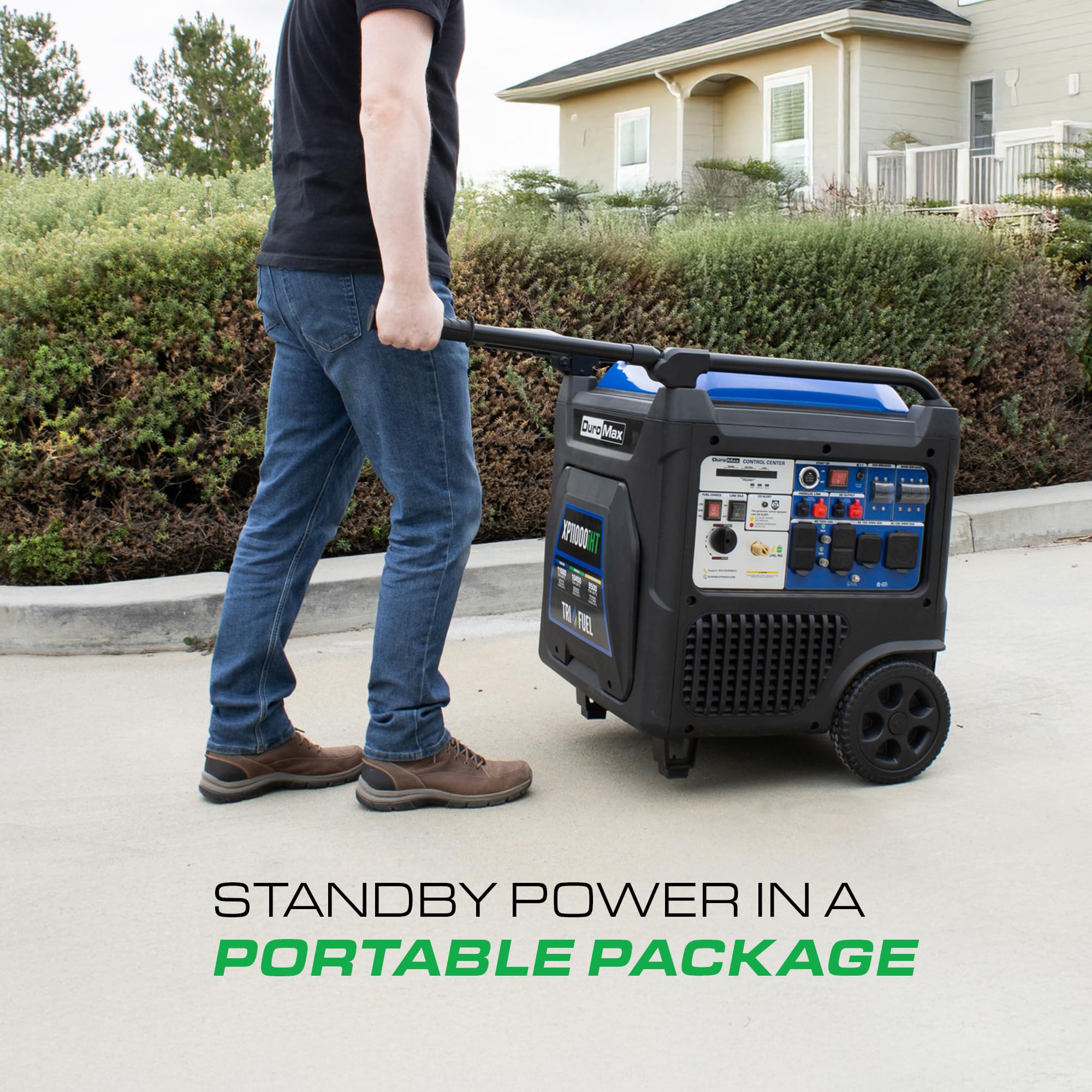 DuroMax XP16000iH 16,000-Watt Dual Fuel Portable Digital Inverter Generator - Gas & Propane, Remote Electric Start, Whole Home Power Backup, Transfer Switch Ready, RV & Emergency Ready Gronata