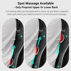 Mynt FSA Eligible HSA Approved Shiatsu Neck and Back Massager for Chair with 10 Deep Kneading Nodes, 2D & 3D Back Massage with Heat, Portable Spot Massage Chair Pad (Black) Gronata