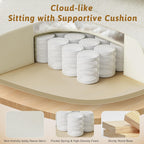 Office Chair,Big and Tall Heavy-Duty Executive Reclining Computer Gaming Chair with Footrest,Flip Armrests,Lumbar Pillow&Thicken Wider Seat for Criss Cross Legged Desk Vanity Chair,Teddy Fabric White Gronata