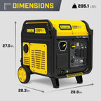 Champion Power Equipment 11,000-Watt Electric Start Dual Fuel Home Backup Portable Inverter Generator with Quiet Technology and Free 3-Year Warranty Gronata