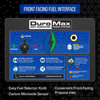 DuroMax XP13000HX 13,000-Watt Dual Fuel Portable Generator - Gas & Propane, Electric Start, Whole Home Power Backup, Transfer Switch Ready, RV & Emergency Ready Gronata