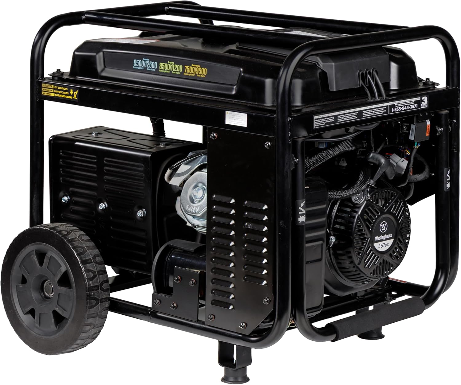 Westinghouse 12500 Peak Watt EFI Tri-Fuel Home Backup Portable Generator, Remote Electric Start, Transfer Switch Ready, Gas, Propane, and Natural Gas Powered, CARB Compliant Gronata