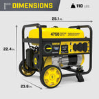 Champion Power Equipment 4750-Watt RV Ready Portable Generator with CO Shield, CARB Compliant Gronata