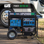 DuroMax XP12000HX 12,000-Watt Dual Fuel Portable Generator - Gas & Propane, Electric Start, Whole Home Power Backup, Transfer Switch Ready, RV & Emergency Ready Gronata
