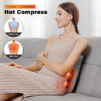 Boriwat Back Massager with Heat, 3D Kneading Massage Pillow for Back, Neck, Shoulder, Leg Pain Relief Deep Tissue, Gifts for Women Men Mom Dad Gronata
