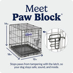 MidWest Homes for Pets 30-Inch iCrate for Medium Breeds, 21-40 lbs, Single Door Folding Dog Crate with Divider Panel, Leak-Proof Tray & Secure Latch, Portable, Durable & Easy to Assemble Gronata