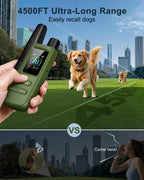 Jugbow Dog Shock Collar - 4500FT Dog Training Collar with Remote, IPX8 Waterproof Electric Dog Collar with 4 Training Modes, Security Lock, Rechargeable eCollar for 10-120lbs Small Medium Large Dogs Gronata