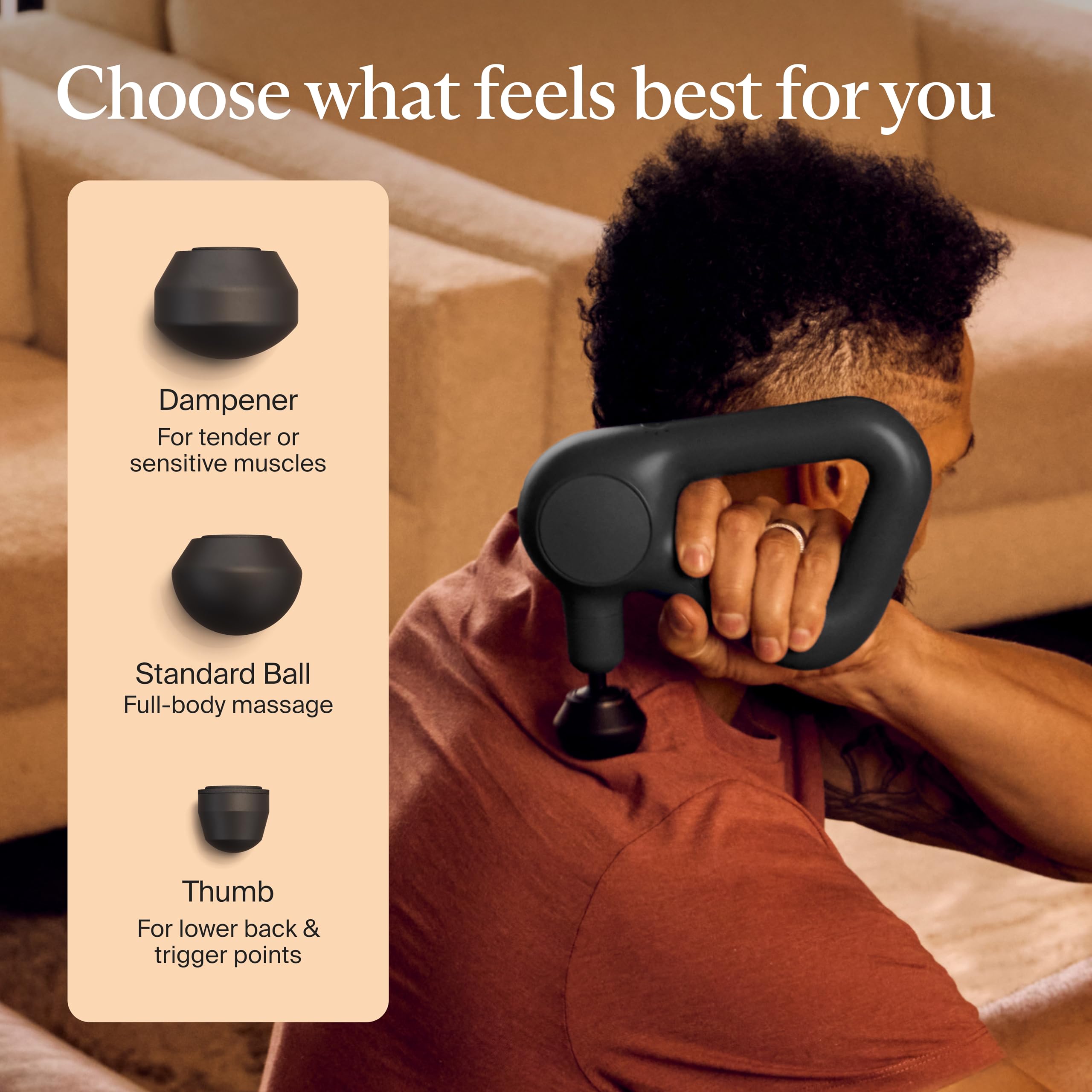 TheraGun Therabody Relief - Quiet Deep Tissue Therapy Massage Gun - Bluetooth Enabled, Electric Percussion Massage Gun & Personal Massager for Pain in The Neck, Back, Leg, Shoulder and Foot (Black) Gronata