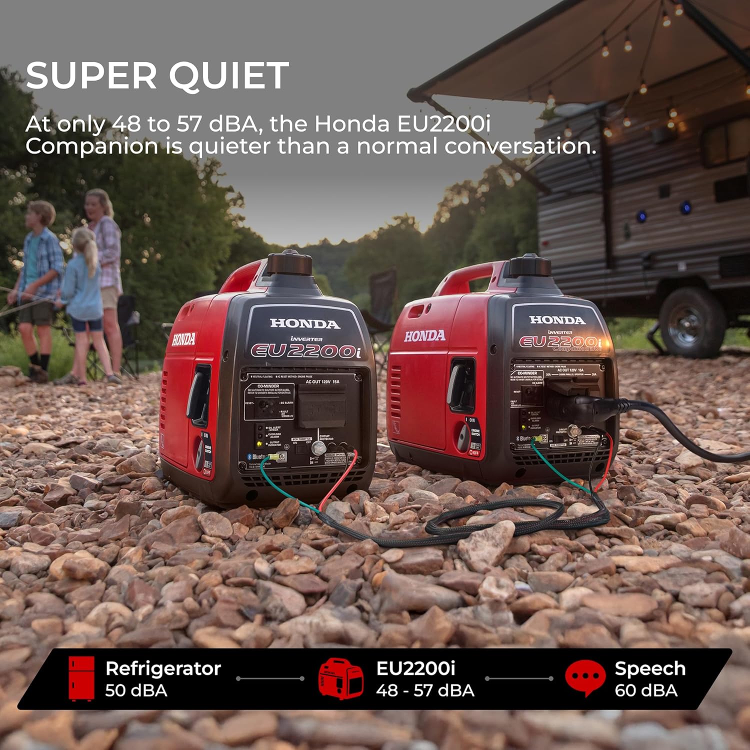 Honda EU2200ITAN 2200-Watt 120-Volt Super Quiet Portable Inverter Generator with CO-Minder Gronata