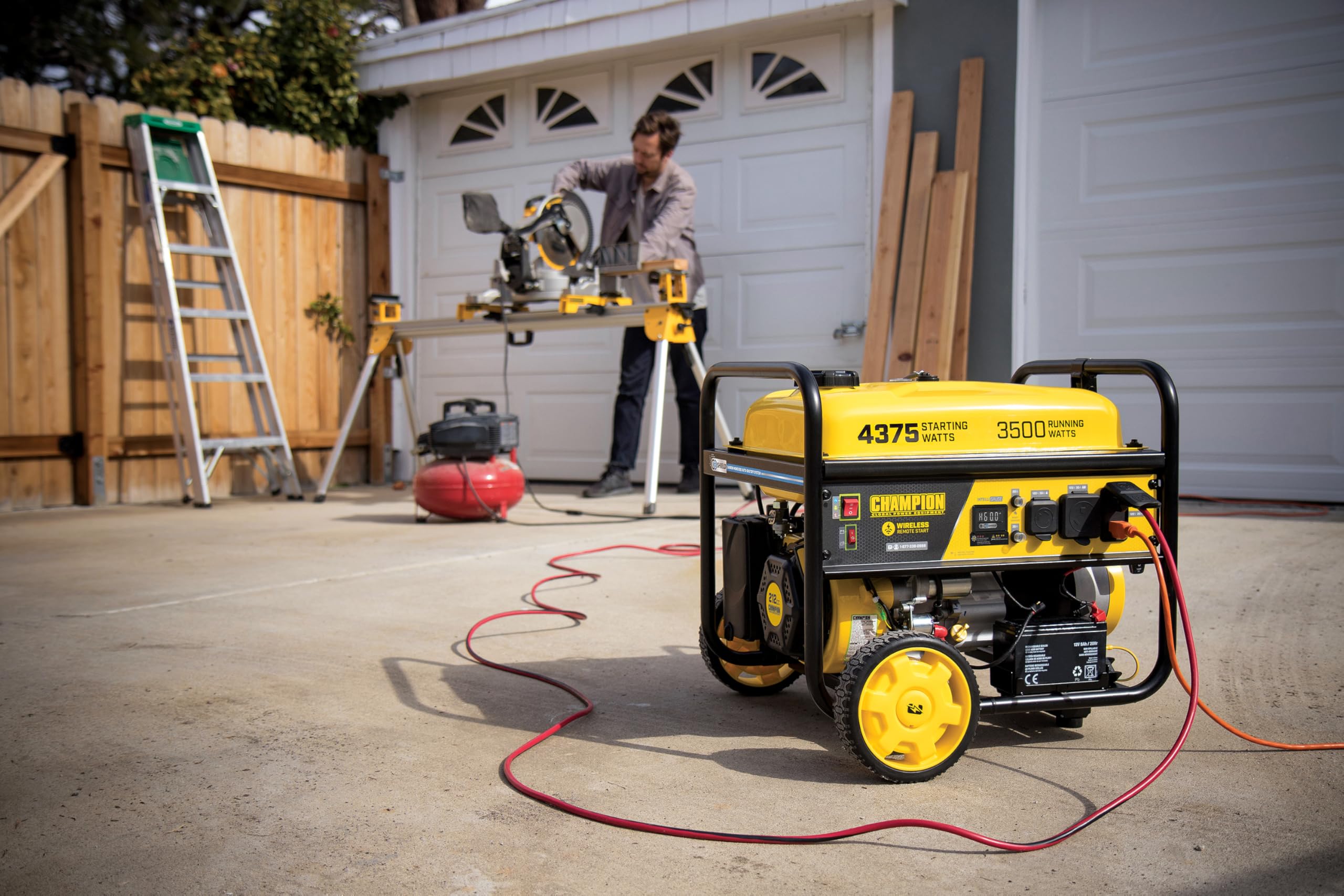 Champion Power Equipment 4375-Watt Wireless Remote Start RV Ready Portable Generator with Free 3-Year Warranty Gronata