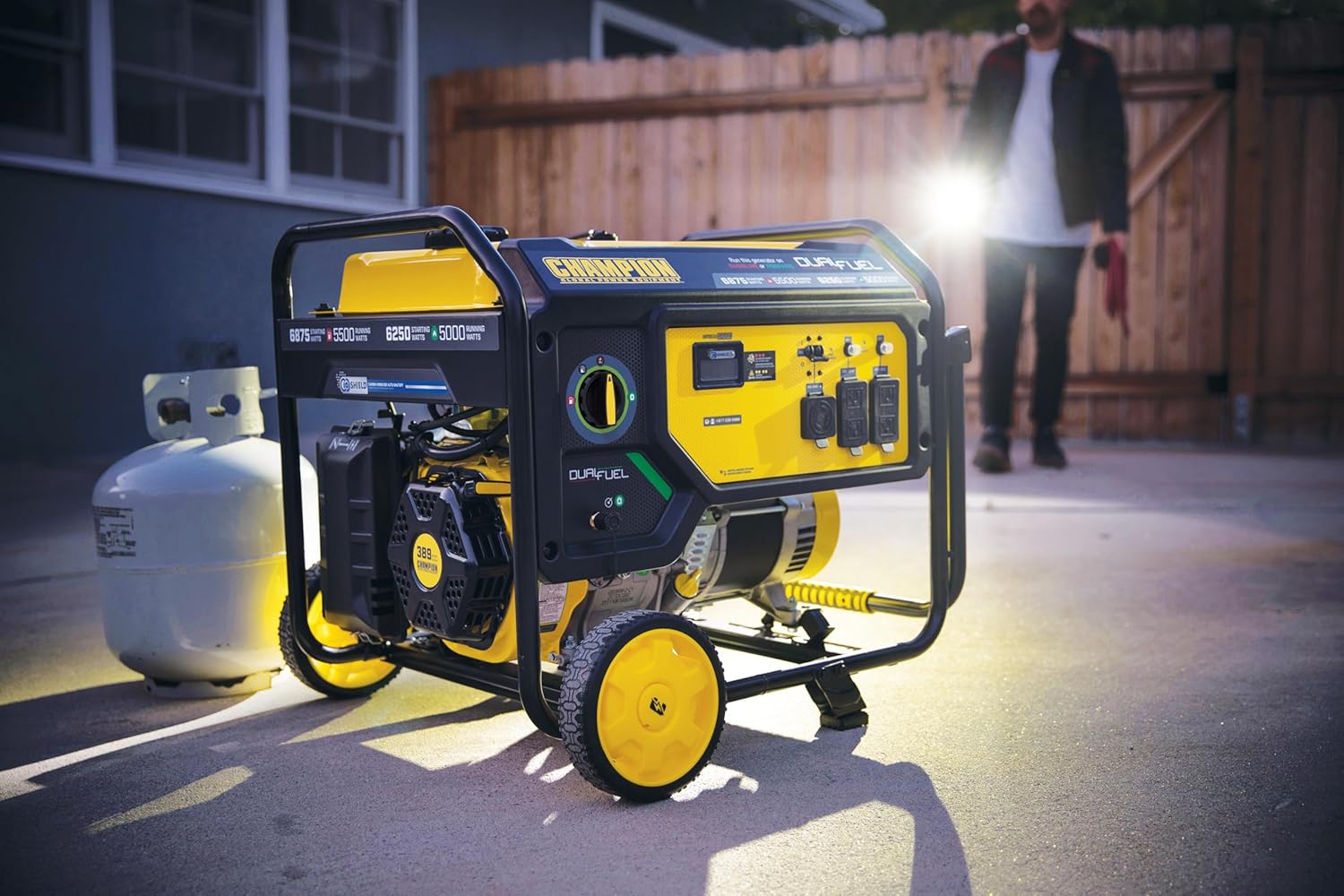 Champion Power Equipment 6875-Watt Dual Fuel Portable Generator with Free 3-Year Warranty Gronata