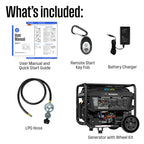 Westinghouse 9500 Peak Watt Dual Fuel Home Backup Portable Generator, Electric Start, Transfer Switch Ready, Gas & Propane Powered, CO Sensor Gronata