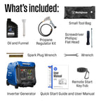 Westinghouse iGen4500 Super Quiet Portable Inverter Generator, 4500 Peak Watts & 3700 Rated Watts, Remote Electric Start with Auto Choke, Wheel & Handle Kit, RV Ready, Gas Powered, Parallel Capable Gronata