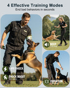 Jugbow Dog Shock Collar - 4500FT Dog Training Collar with Remote, IPX8 Waterproof Electric Dog Collar with 4 Training Modes, Security Lock, Rechargeable eCollar for 10-120lbs Small Medium Large Dogs Gronata