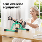 RYGEO Pedal Exerciser Mini Exercise Bike for Leg and Arm Recovery Exercise Lightweight and Portable Floor Bike(Silver) Gronata