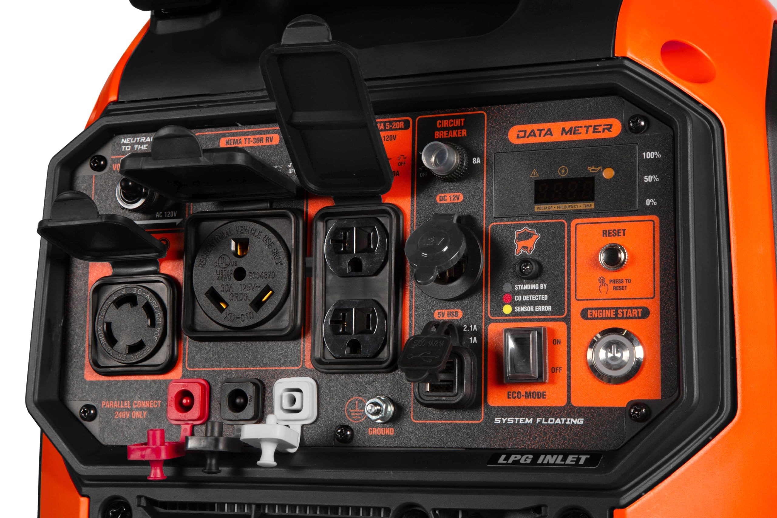 WEN DF451i Super Quiet 4500-Watt Electric Start Dual Fuel RV-Ready Portable Inverter Generator with Fuel Shut-Off Gronata