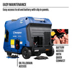 Westinghouse iGen4500DFc Super Quiet Dual Fuel Portable Inverter Generator, 4500 Peak Watts & 3700 Rated Watts, Remote Electric Start, Gas & Propane Powered, RV Ready, CO Sensor, Parallel Capable Gronata