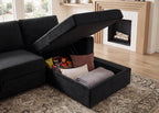 HONBAY Sectional Sleeper Sofa with Pull Out Bed U-Shape Sectional Couch Sleeper Bed with Storage Chaise 6 Seater Sleeper Sectional Sofa, Light Grey Gronata
