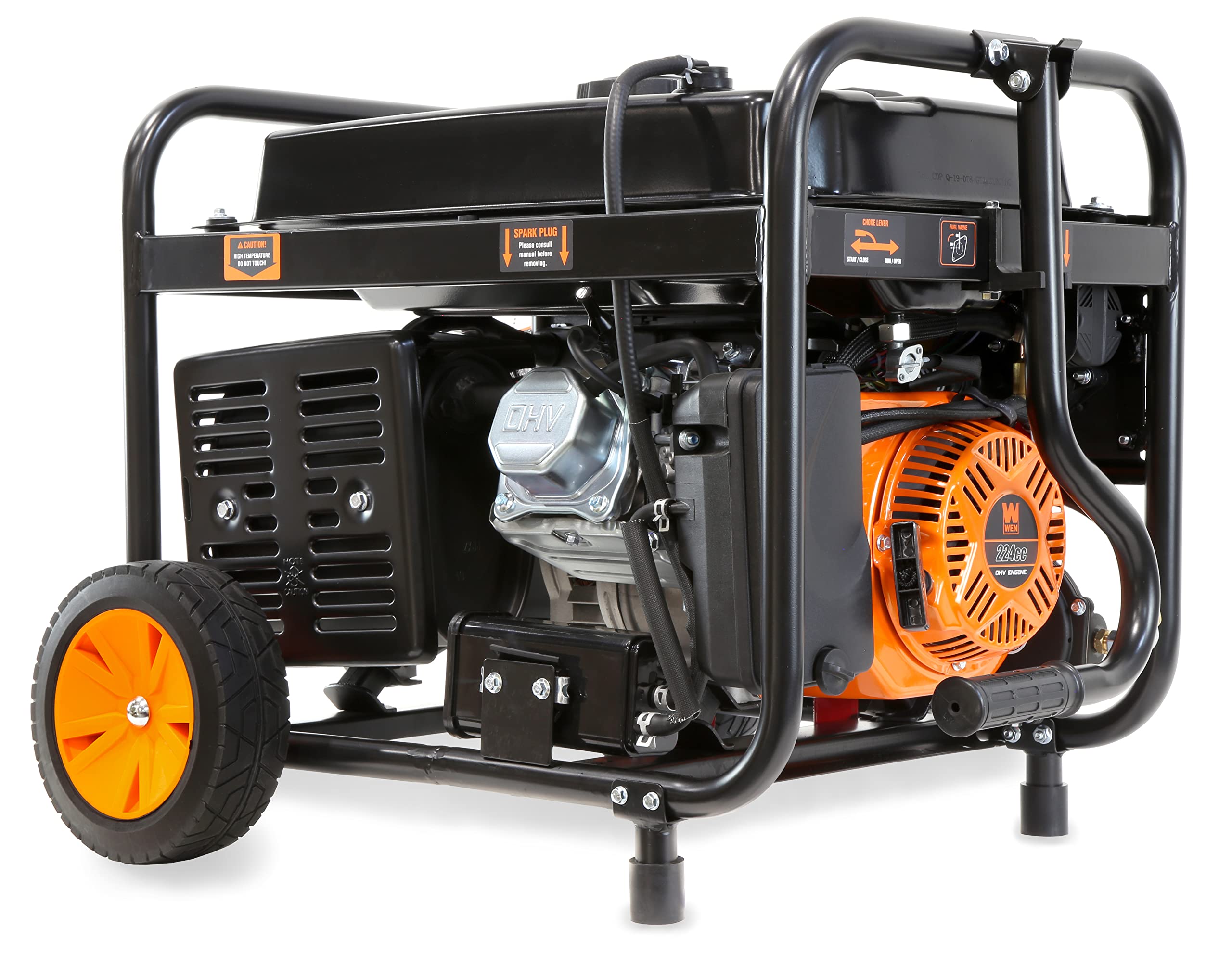WEN 4,750-Watt 120V/240V Dual Fuel Portable Generator with Wheel Kit and Electric Start (DF475T) Gronata