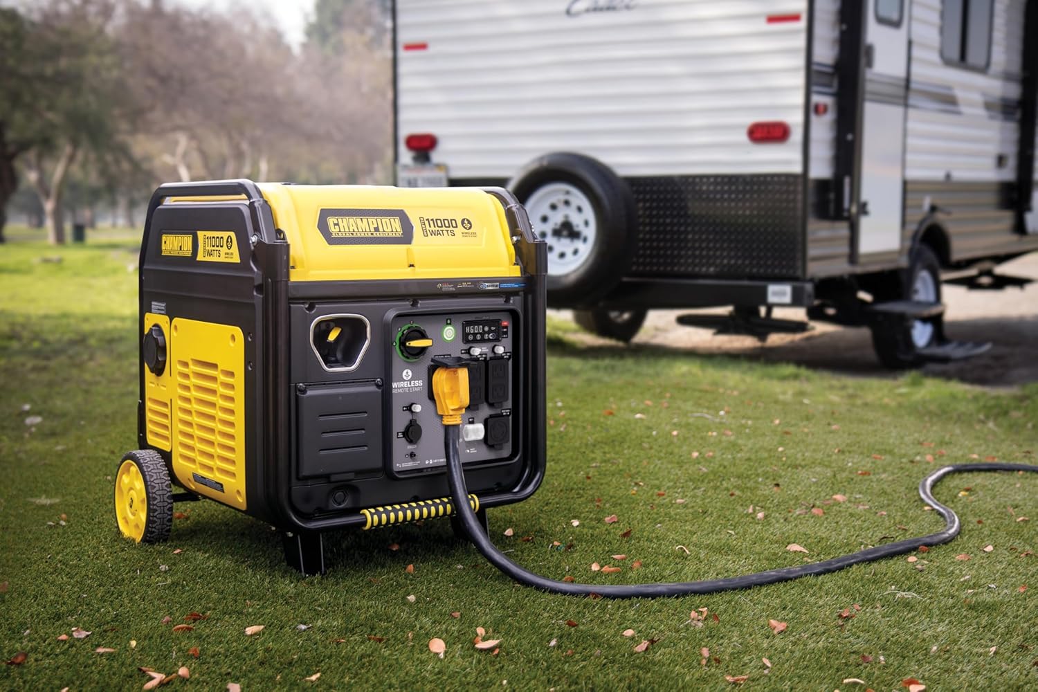 Champion Power Equipment 11,000-Watt Wireless Remote Start Home Backup Portable Inverter Generator with Quiet Technology and Free 3-Year Warranty Gronata