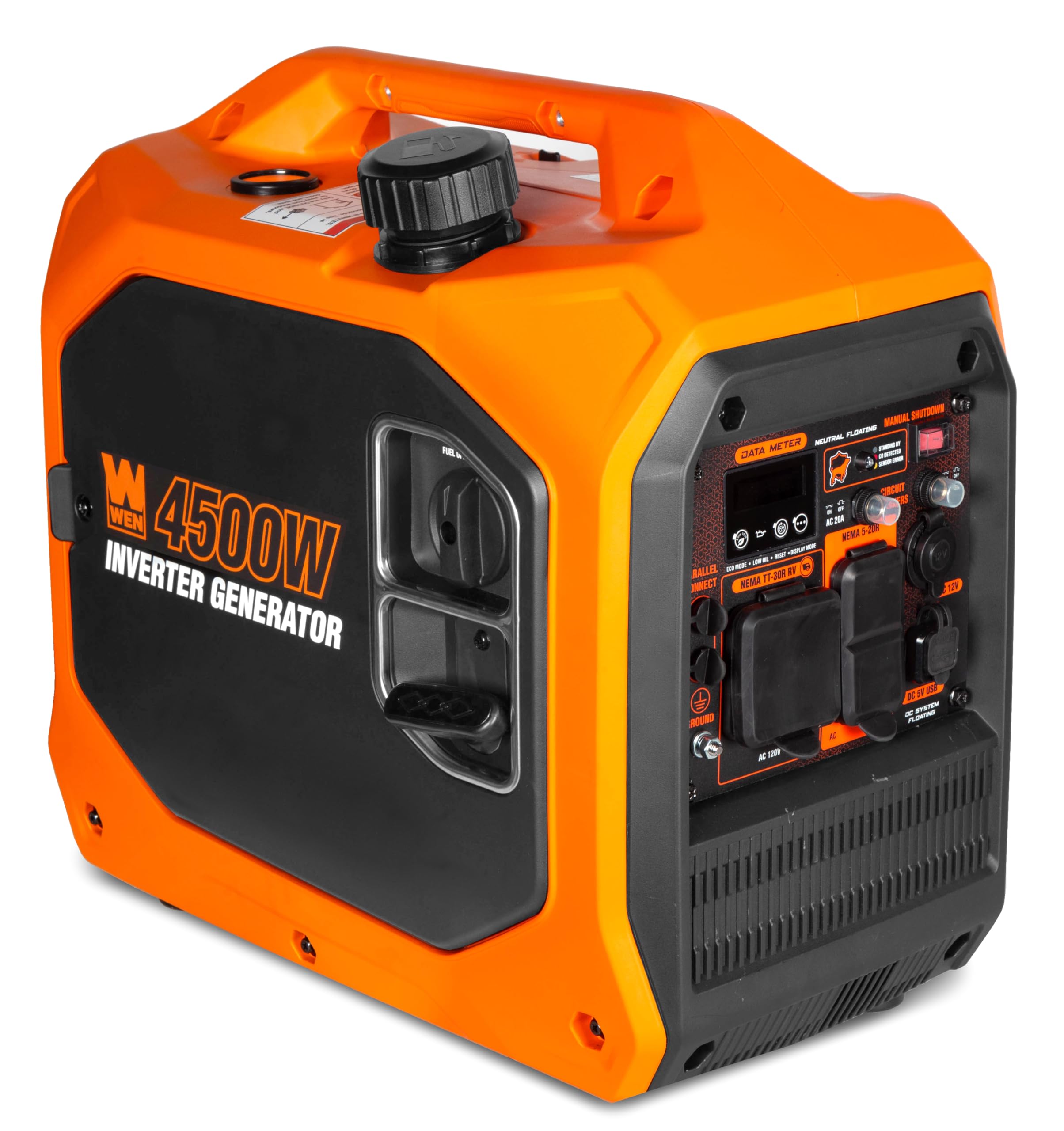 WEN Quiet and Lightweight 3600-Watt Dual Fuel RV-Ready Portable Inverter Generator with Fuel Shut Off and CO Watchdog (DF360iX) Gronata