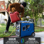 DuroMax XP4500iH 4,500-Watt Dual Fuel Portable Digital Inverter Generator - Gas & Propane, Remote Electric Start, RV & Emergency Ready Gronata