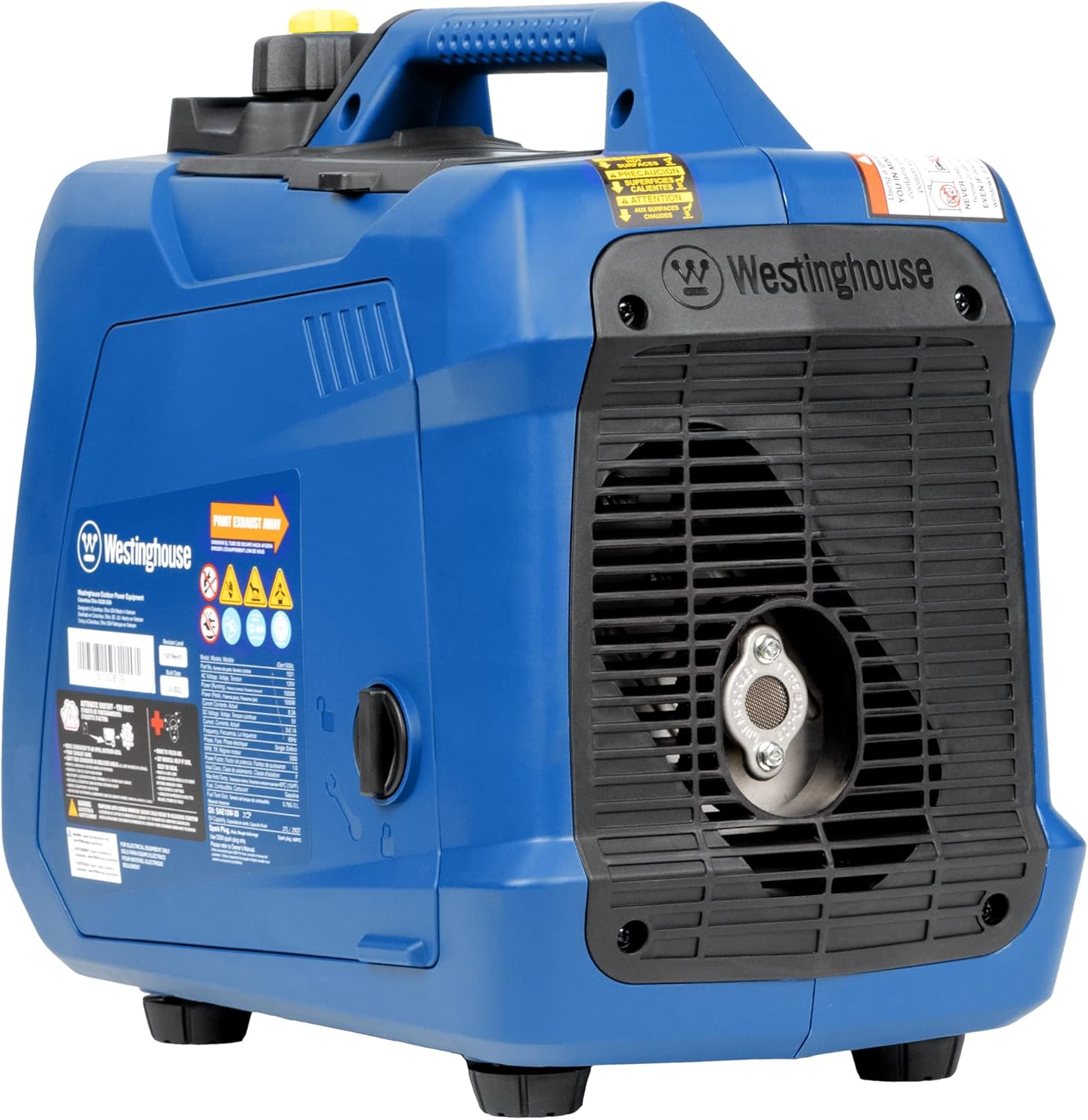 Westinghouse 1500 Peak Watt Super Quiet & Lightweight Portable Inverter Generator, Gas Powered, CO Sensor, Parallel Capable, Long Run Time,Blue Gronata