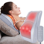 Boriwat Back Massager with Heat, 3D Kneading Massage Pillow for Back, Neck, Shoulder, Leg Pain Relief Deep Tissue, Gifts for Women Men Mom Dad Gronata