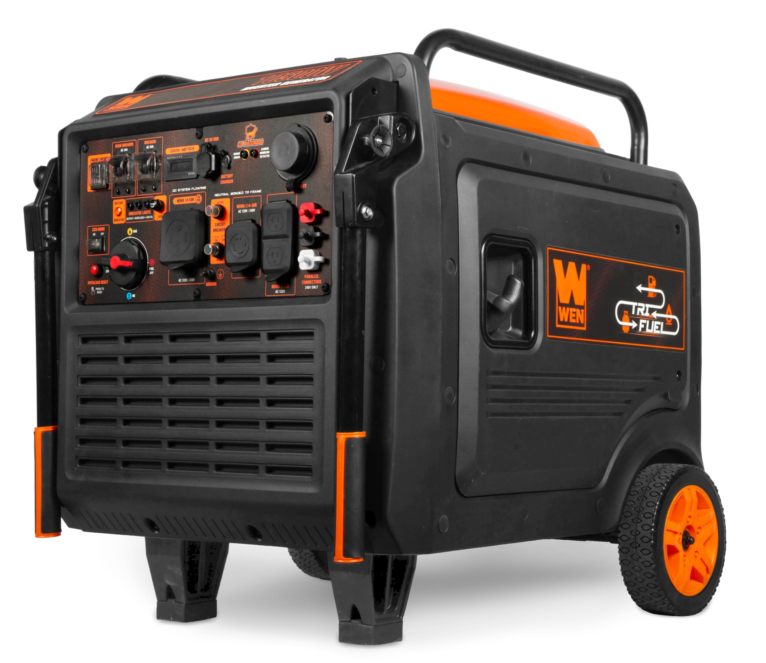 WEN 11,000-Watt 120V/240V Dual Fuel Portable Generator with Wheel Kit and Electric Start (DF1100T) Gronata