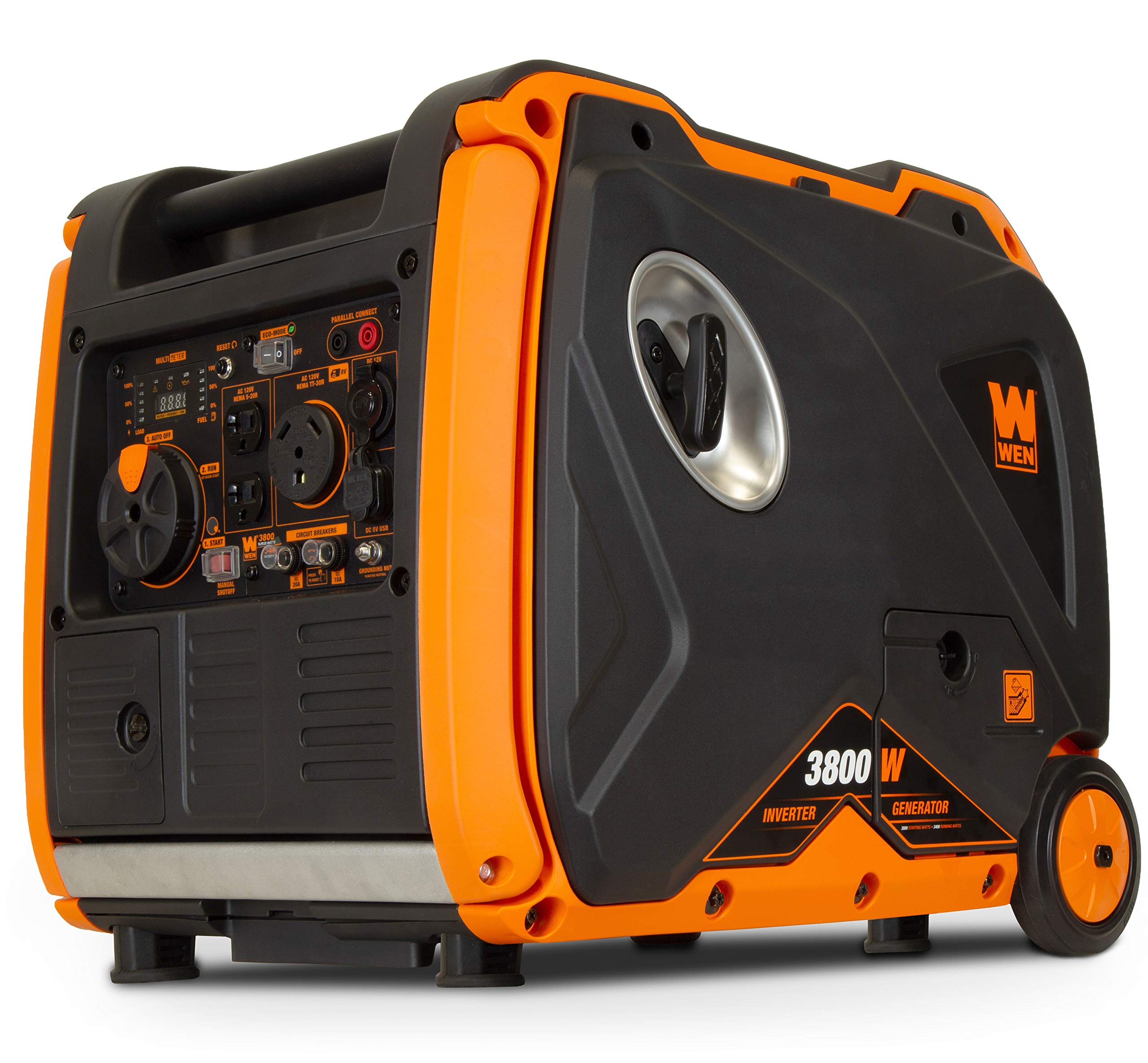 WEN DF451i Super Quiet 4500-Watt Electric Start Dual Fuel RV-Ready Portable Inverter Generator with Fuel Shut-Off Gronata
