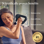TheraGun Therabody Relief - Quiet Deep Tissue Therapy Massage Gun - Bluetooth Enabled, Electric Percussion Massage Gun & Personal Massager for Pain in The Neck, Back, Leg, Shoulder and Foot (Black) Gronata