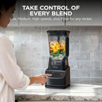 Ninja Professional Blender | Smoothie Blending, Drink Mixer, Grinder, Ice Crusher, Frozen Fruit Blending | 1000W Power, Total Crushing Technology, XL 72-oz. Pitcher | Black & Grey | BL610 Gronata
