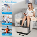 COMFIER 2 in 1 FSA Foot Massager Machine,HSA Shiatsu Foot and Calf Massager with Heat,Kneading,Vibration,Compression Massagers for Feet Health,Plantar Fasclitis,Father‘s Day Gift for Dad Gronata