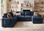 HONBAY Sectional Sleeper Sofa with Pull Out Bed U-Shape Sectional Couch Sleeper Bed with Storage Chaise 6 Seater Sleeper Sectional Sofa, Light Grey Gronata
