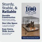 MidWest Homes for Pets 30-Inch iCrate for Medium Breeds, 21-40 lbs, Single Door Folding Dog Crate with Divider Panel, Leak-Proof Tray & Secure Latch, Portable, Durable & Easy to Assemble Gronata