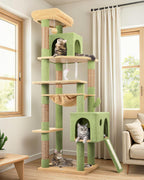 Globlazer Heavy Duty Cat Tree, 70 inch Sturdy Cat Tree for Indoor Cats Extra Large Cat Tower with Scratching Post, Hammock, Cat Condo for Adult Cats Kittens, F70 Pro, Light Grey Gronata