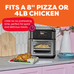 Instant Pot 6QT VORTEX Plus Air Fryer, 6-in-1, Air Fry, Broil, Dehydrate, Crisp, Roast, Reheat, Bake, Dishwasher-Safe Airfryer basket, from the Makers of Instant Pot, Stainless Steel Gronata