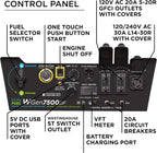 Westinghouse 9500 Peak Watt Dual Fuel Home Backup Portable Generator, Remote Electric Start, Transfer Switch Ready, Gas & Propane Powered Gronata
