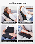 Boriwat Back Massager with Heat, 3D Kneading Massage Pillow for Back, Neck, Shoulder, Leg Pain Relief Deep Tissue, Gifts for Women Men Mom Dad Gronata