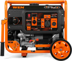 WEN DF623X 6250-Watt 120-Volt/240-Volt Dual Fuel Electric Start Portable Generator with Wheel Kit and CO Shutdown Sensor, Black Gronata