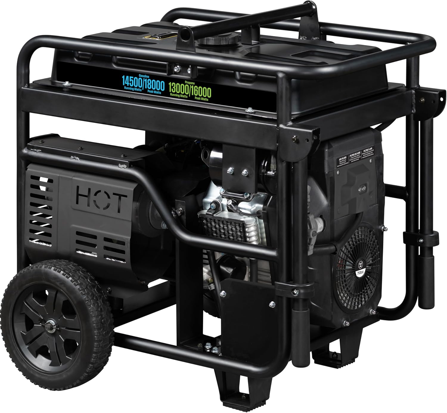 Westinghouse 18000 Peak Watt Dual Fuel Home Backup Portable Generator, Remote Electric Start, Transfer Switch Ready, Gas and Propane Powered Gronata